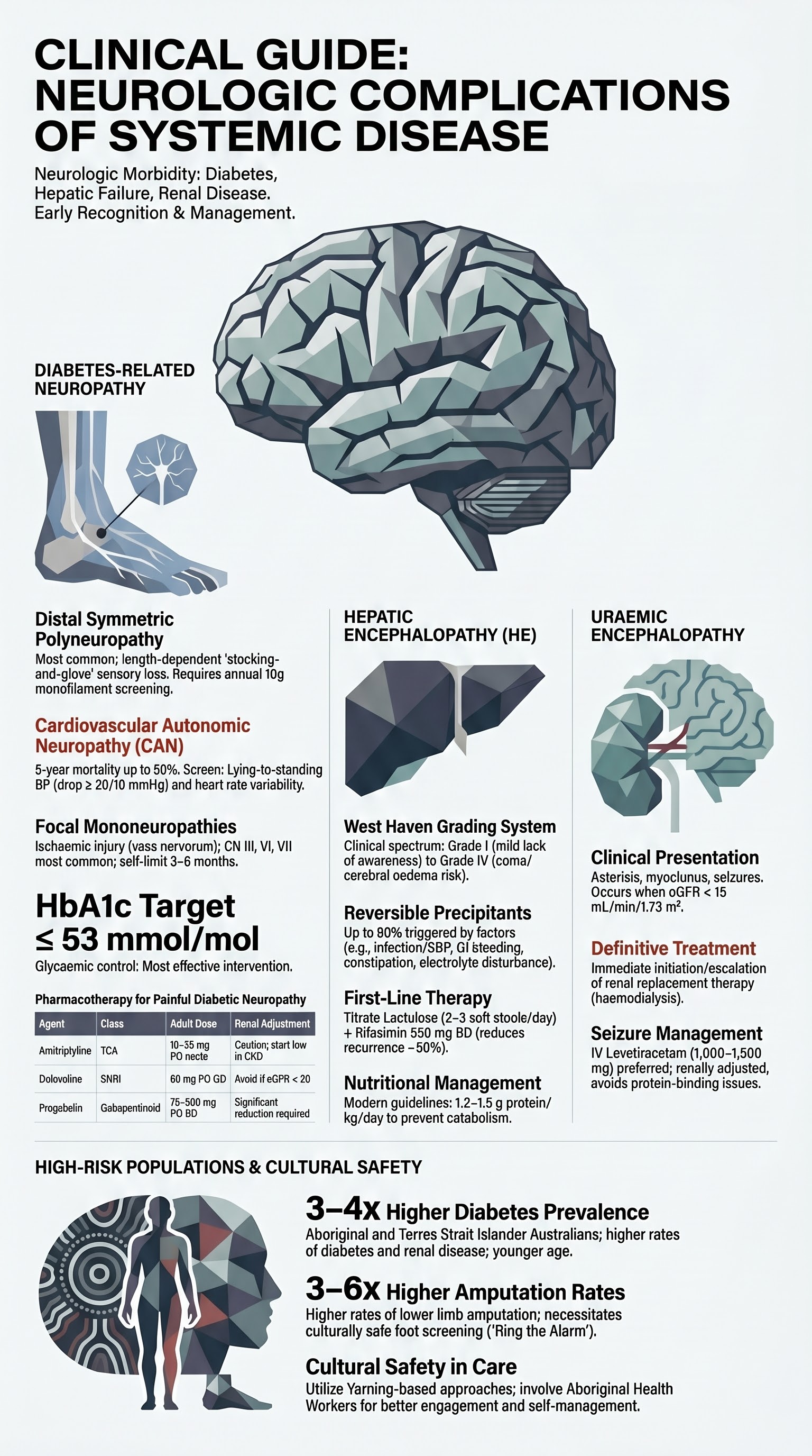 Neurologic Complications of Systemic Disease visual summary infographic